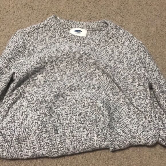 Old Navy Size 5 Pullover Sweater Gray White - Picture 8 of 12